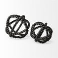 thumbnail image 4 of Mercana Earnhardt II Decorative Metal and Wood Bead Decorative Orb, 4 of 8