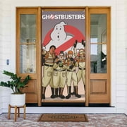 Ghostbusters Door Cover Decorated Banner Tapestry Home Decoration Holiday Party Supplies Door Banner Porch Sign Banner 72.8 x 35.4 Inch