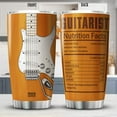 thumbnail image 2 of Bass Guitar Insulated Tumblers Guitarist Nutrition Facts Mug With Lid 20oz Vintage Guitar Enthusiast Gifts For Men Acoustic Band Musician Cup Music Teacher Appreciation Gifts, 2 of 6