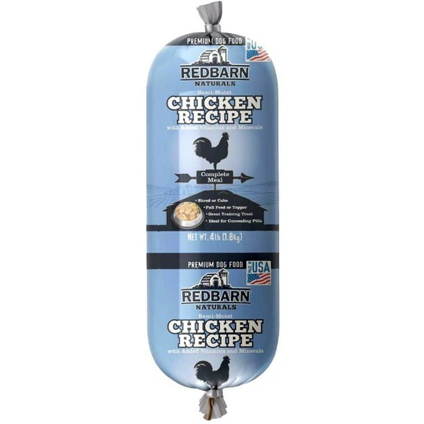 Redbarn Naturals Chicken Wet Dog Food Roll, 4 Lb