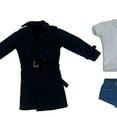 thumbnail image 6 of guohui 1/6 Scale Female Action Figure Doll Clothes Windbreaker + T-t + Denim Shorts black, 6 of 9