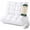 White, variant on 3D Bread Down Bed Pillows Ergonomic 3D Down Bed Pillow,Premium Hotel Fluffy Gusseted Pillow with Breathable Cotton Shell for Side & Back Sleepers