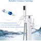 thumbnail image 4 of Rozin Grifo de bañera independiente cromado Grifo de bañera de piso con rociador de mano Rozin 93-DMMW, 4 of 7