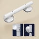 thumbnail image 4 of Barandilla de Baño Antideslizante con Ventosas | Asidero de Seguridad para Personas Mayores y Soporte de Movilidad | Barra de Plástico Robusta y Desmontable | Almacenamiento Multifuncional | Blanco, 4 of 6