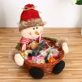 thumbnail image 3 of Canasta de dulces navideños Papá Noel Muñeco de nieve Ciervos Niños Fruta pequeña Soporte de decoración de mesa Inevent JR0904-02, 3 of 5