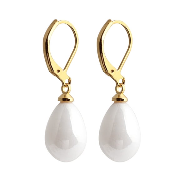 Ayyufe Sweet Women Water Drop Resin Dangle Leverback Earrings Friends