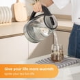 thumbnail image 2 of Panana Electric Kettle, 1.8L Glass Kettles with Blue LED, 1200W, Built-In Mesh Filter, Fast Boil, Easy to Clean, Boil-Dry Protection, BPA Free, 2 of 9