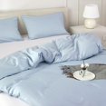 thumbnail image 4 of Duvet Cover King,100% Egyptian Cotton Duvet Cover Set,1600 Thread Count Feel Super Soft Comfortable Chic Lightweight 3 PCs Home Bedding Set (Light Blue,104''x90''), 4 of 6