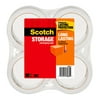 Scotch Long Lasting Storage Packing Tape, Clear, 1.88 in. x 54.6 yd., 4 Tape Rolls