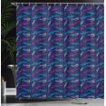 thumbnail image 3 of Ambesonne Space Shower Curtain, Swirly Dots Galaxy Design Art, 69"Wx70"L, Hot Pink and Navy Blue, 3 of 4
