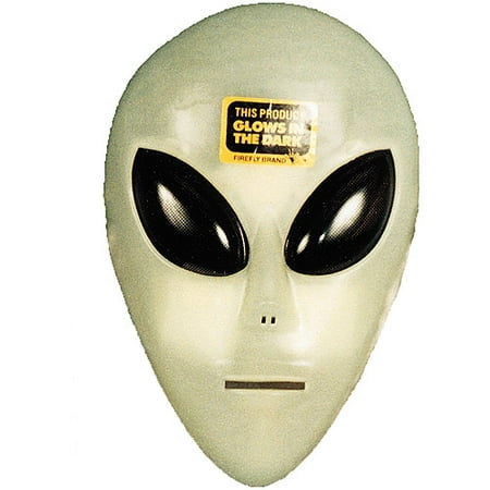 Glow-in-the-Dark Alien Mask Adult Halloween Accessory