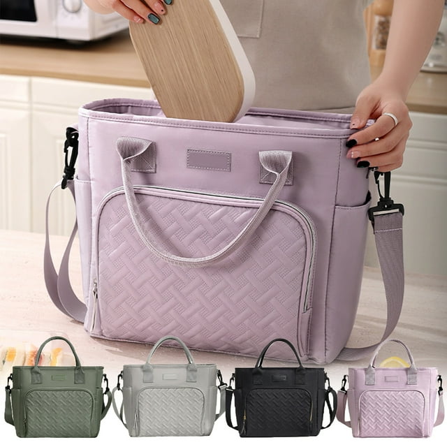 Sentmoon Sac à Lunch Sac à Lunch pour Femmes Sacs à Lunch Isolés avec Bretelles pour Femmes/hommes Boîte à Lunch Réutilisable Étanche Sac Fourre-Tout Réfrigérant pour le Travail l'École Pique-Nique Plage