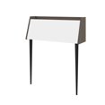 thumbnail image 1 of Bestar Skat 36W Secretary Desk in white & bark grey, 1 of 8
