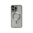 thumbnail image 3 of Compatible avec Étui iPhone 14 13 12 MagSafe avec Protecteur d'Objectif de Caméra, Protection Complète Étui Magnétique Transparente Compatible avec MagSafe Anti-Rayures pour iPhone 13 Pro Max, Argent, 3 of 6