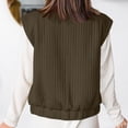 thumbnail image 3 of Diufon Vest for Women Lightweight Zip Up Stand Collar Cropped Jackets Sleeveless Fall Fashion Coat with Pockets, 3 of 8