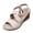 White, variant on Green Ladies Casual Summer Wedge Sandals Hollow Out Open Toe Thick Sole Fashionable Versatile Comfortable