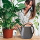 thumbnail image 1 of Regadera de 1 galón con pico largo, regadera con diseño de flores, regadera de interior con asa, regadera de plástico para plantas de jardín., 1 of 4