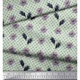 thumbnail image 3 of Soimoi polyester Crepe Fabric Curve Diamond,Leaves & Floral Artistic Decor Fabric Printed Yard 42 Inch Wide, 3 of 3