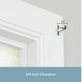 thumbnail image 4 of Kenney Steel Café Curtain Rod Mounting Brackets, Set of 2, Silver Finish, 4 of 6