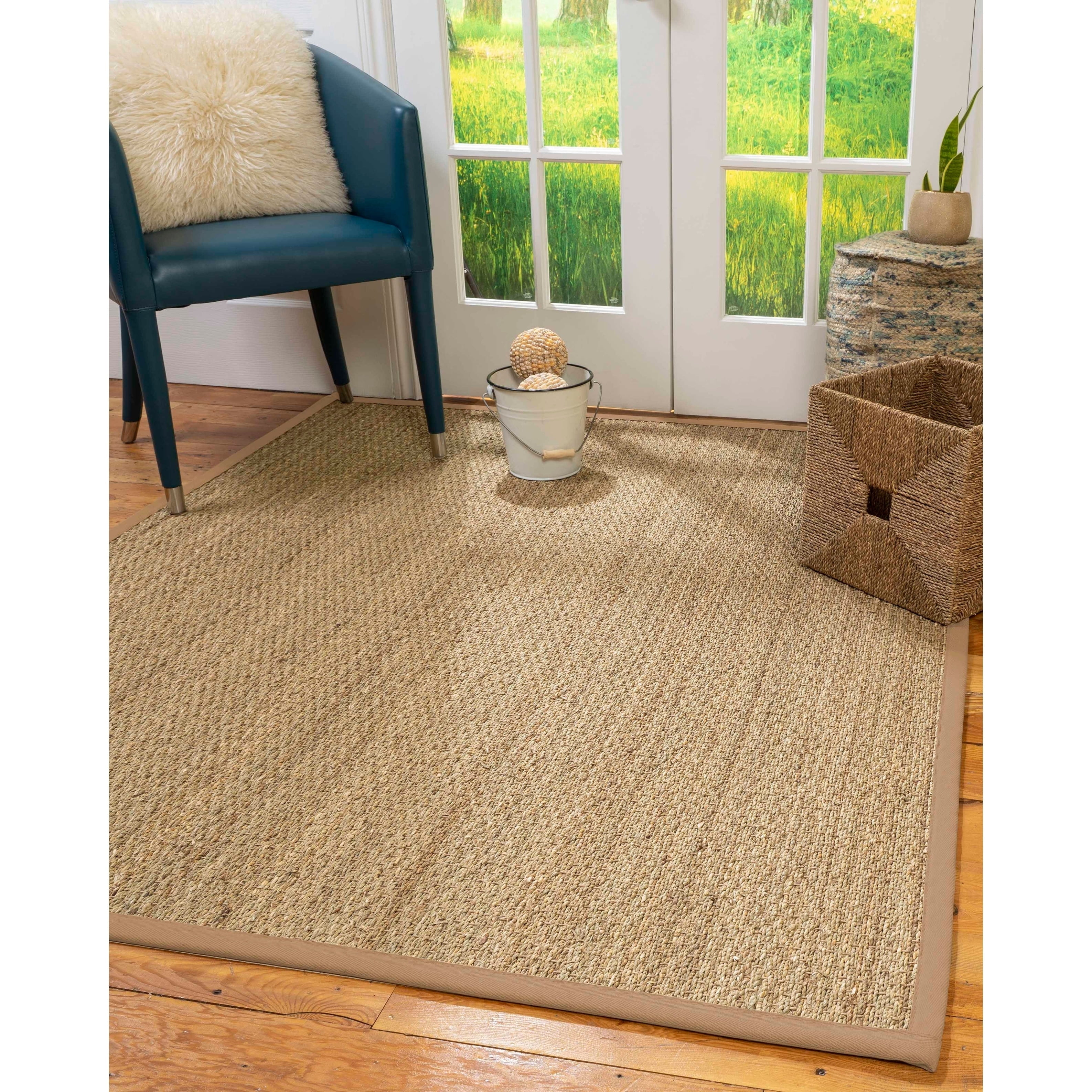 Natural Area Rugs 100, Natural Fiber Handmade HalfPanama, Natural