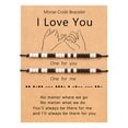 thumbnail image 3 of Smndg-T Couples Bracelets I Love You Morse Code Matching Bracelets for Couples Gifts for Him and Her, Long Distance Relationship Gifts for Boyfriend and Girlfriend, 3 of 10