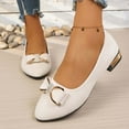 thumbnail image 2 of Summer Women's Casual Pointed Toe Flat Shoes with Rhinestone Bow Detail Low Heel Comfortable Footwear, 2 of 9