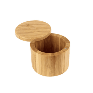 FACEGA Salt Cellar,Eco-Friendly Bamboo Salt Box with Magnetic Lid,Durable and Compact Salt Container for Kitchen Storage,Perfect for Spices and Seasonings