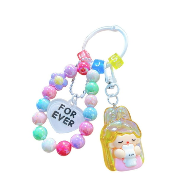 Llavero de conejita, ideal como recuerdo de fiesta para niñas, amigas y amantes. Amarillo