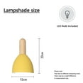 thumbnail image 3 of JLOWCO Modern Adjustable Height H Track Pendant Lighting for Kitchen Island 3 Pack Light Fixture Dining RoomSmall Yellow Pendant Light Fixtures (LED Bulb Include), 3 of 7