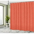 thumbnail image 4 of Ambesonne Abstract Shower Curtain, Vintage Concentric Waves, 69"Wx84"L, Vermilion and Burnt Sienna, 4 of 4