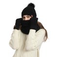 thumbnail image 5 of Lnzyyephy Women's Winter Knitted Hat with Scarf Gloves Socks 4 Pcs Sets Thick Warm Suits Winter Accessories, 5 of 8