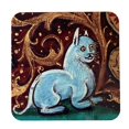 thumbnail image 1 of Medieval Cat Coasters for Drink Set Cat Pattern Round Coasters, Drinking Coasters Cat Coaster A, 1 of 5