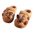 thumbnail image 2 of shqvo Croissant Fuzzy Slippers Women Kawaii Bread Winter Klippers for Men and Women Anti-slip Cute Shoes for Couples Fuzzy Slippers, 2 of 3