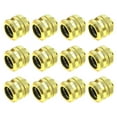 thumbnail image 1 of fastboy 12Pcs Computer Water Cooling Pipe Adapter Sealed Solid Color Replacement Nonslip 5mm Thread Connector Accessories Gold, 1 of 6