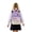 Purple, variant on School Backpack For Kids Boys Girls Waterproof Lightweight Cartoon Bunny Bear Patchwork Design Glow In The Dark Tabs Comfortable Straps Bookbag Elementary Middle School Dark Purple