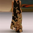 thumbnail image 6 of 2025 Sleeveless Elegant Black Blue Dress Casual Plus Size Long Dresses Summer Beach Woman 3D Rose Print Maxi Dress Women, 6 of 6
