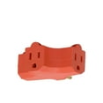 thumbnail image 3 of Xtricity Triple Tap Grounded Wall Adapter Orange, 3 of 3