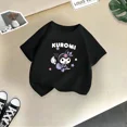 thumbnail image 2 of Camiseta de verano con dibujos animados para niños y niñas, camiseta Kulomi con estampado creativo, informal, estilo urbano, Y2K, transpirable, con cuello redondo para niños y niñas, 2 of 5