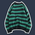 thumbnail image 2 of fvwitlyh Pullover Sweaters for Men Mens Pullover Sweater Casual Slim Fit V-Neck Knitted Sweaters Autumn And Winter Wool Sweater Round Neck Pullover Bottoming Shirt Color Stripe High Neck Top, 2 of 3