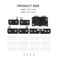 thumbnail image 4 of MasteelfCA 1 Set Glass Door Hinges Stainless Steel Hinges Clamp Cabinet Hinges Clips, 4 of 7