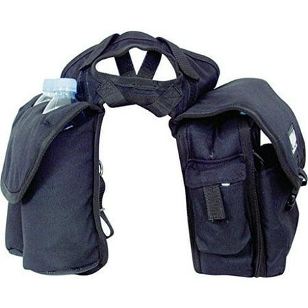 Deluxe Synthetic Saddle (Cashel Quality Deluxe Medium Horse Saddle Pommel Horn Bag, Insulated Padded Pockets, Two Water Bottle Pockets, Camera or Cell Phone Pocket, 600 Denier Material, Size: Medium Color Choice: Black, Brown)