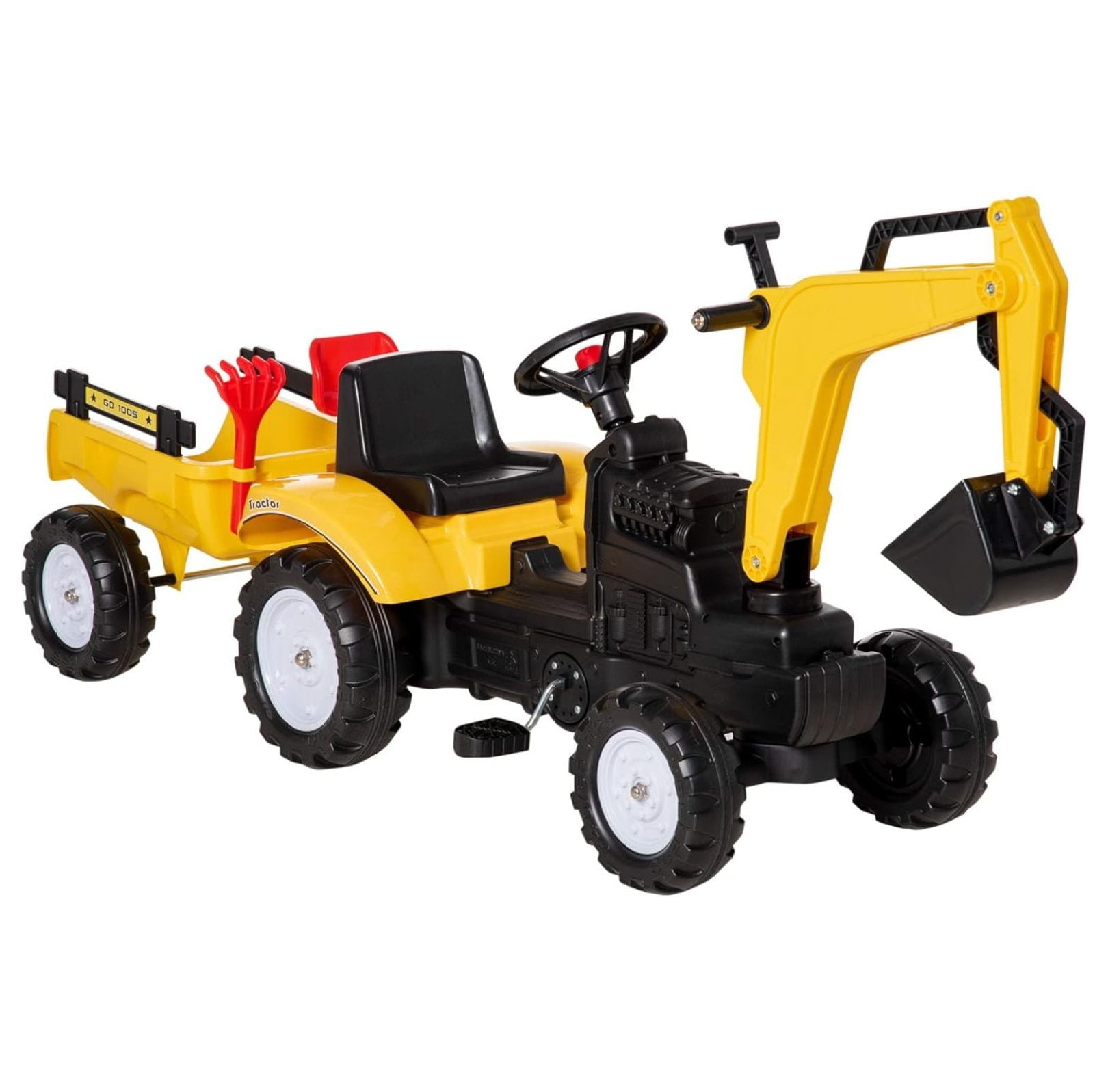 ショベルカー rollytoys Rolly Toys CAT Construction Ride On Toy for Toddlers - 360