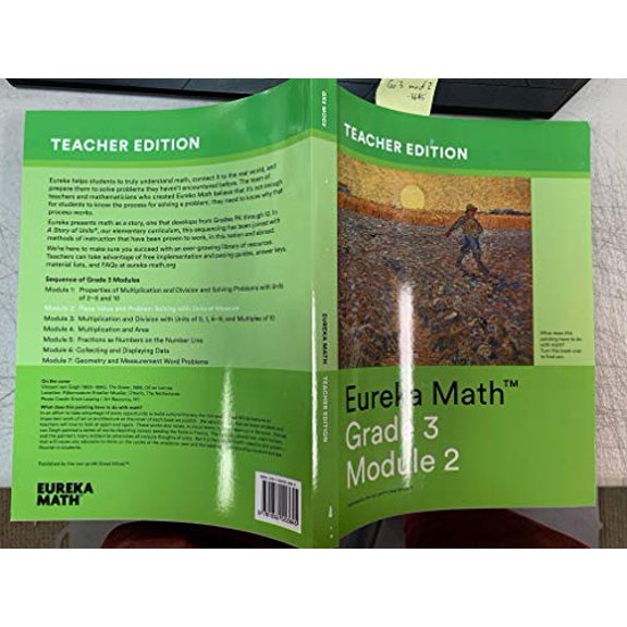 Pre-Owned Eureka Math Teacher Edition Grade 3 Module 2 Place Value and Problem Solving with Units of Measure, 9781632553645, 1632553643, Paperback,