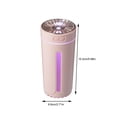 thumbnail image 2 of Air Humidifier Quiet Timing Auto-off USB Continuous/Intermittent Desktop Diffuser Portable Mist Maker Fogger Equipment Bedside Pink, 2 of 9