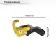 thumbnail image 4 of Gancho colgante ajustable para motocicleta, mango inclinado con gancho, soporte para casco, bolsa de equipaje, aleación de aluminio dorado, 4 of 7