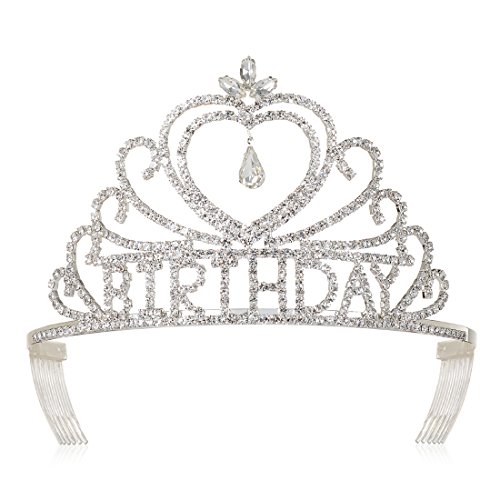 DcZeRong Birthday Tiaras and crowns For Women Queens Birthday Party