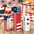 thumbnail image 7 of Darzheoy 3 Pcs Patriotic Wooden Block Decor Set, Star Stripes Table Centerpiece for Independence Day, Memorial Day, Veterans Day Home Decoration, 7 of 7