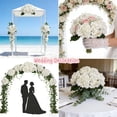 thumbnail image 3 of 6 Pcs Faux White Hydrangeas Fake Flowers Artificial Silk Hydrangea Flower With Stems Bouquets Arrangement for Home Table Centerpieces Wedding Baby Shower Birthday Party Decoration(White), 3 of 9