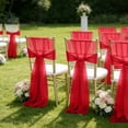 thumbnail image 6 of AUNVITO Beautiful Gauze Chair Back Flower Chair Sash 8 x 108 Inch No Accessory for Wedding Party Home Decoration and Event Styling, 6 of 6