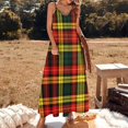 thumbnail image 3 of Buchanan Robe Sans Manches Tartan pour Femmes Été chic et Élégante Robe pour Femmes Été 2024, 3 of 5